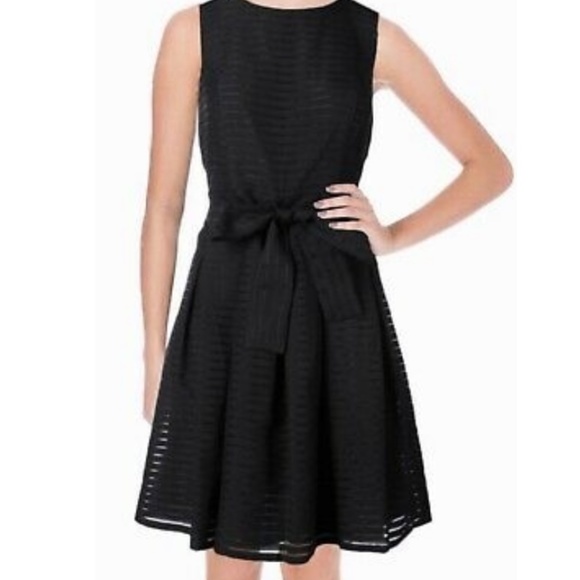 Macy's Tommy Hilfiger Illusion-Striped Fit & Flare Dress - Picture 2 of 6